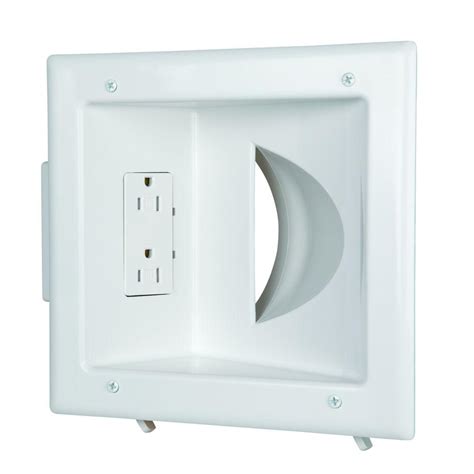 recessed wall outlet home depot